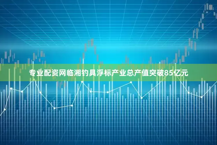 专业配资网临湘钓具浮标产业总产值突破85亿元