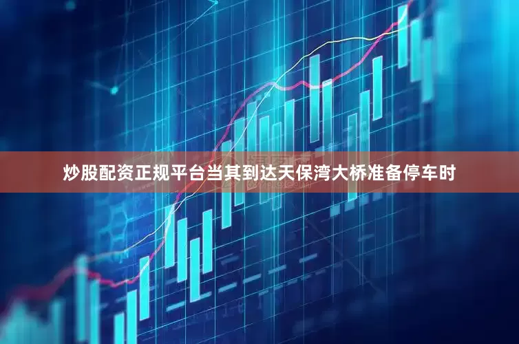 炒股配资正规平台当其到达天保湾大桥准备停车时