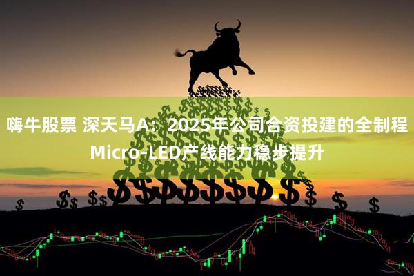 嗨牛股票 深天马A：2025年公司合资投建的全制程Micro-LED产线能力稳步提升